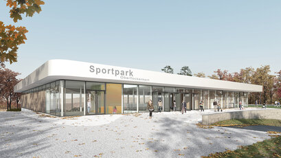 Wettbewerb Sporthalle Oberflockenbach_Perspektive_ruby architekten