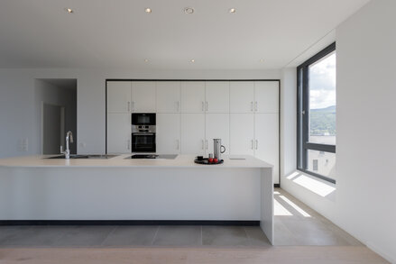 HD Küche Wohnung Penthouse_ruby³ architekten